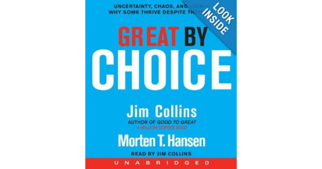 Grow a business - Book cover Greater By Choice