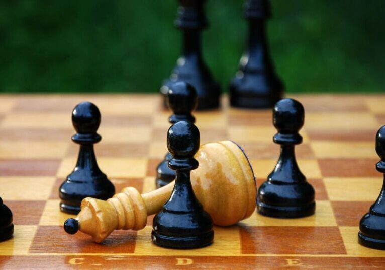 Business end game as check mate in chess