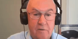 John Denton with headphones