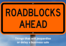 Sign Roadblocks Ahead