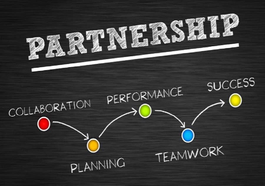 Partnership diagram leading to success